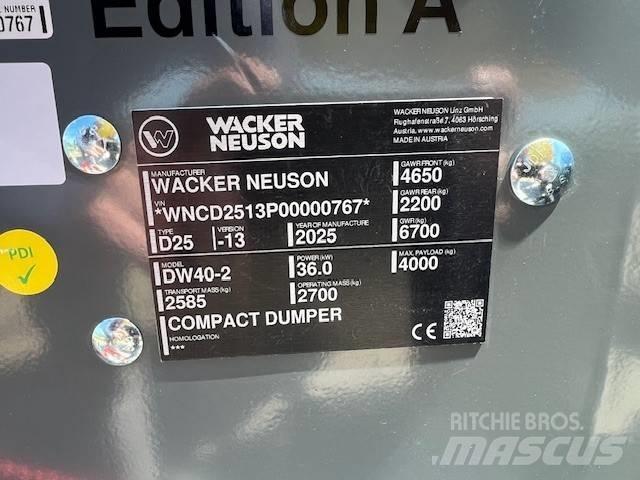 Wacker Neuson DW 40 Rammestyrte Dumpere