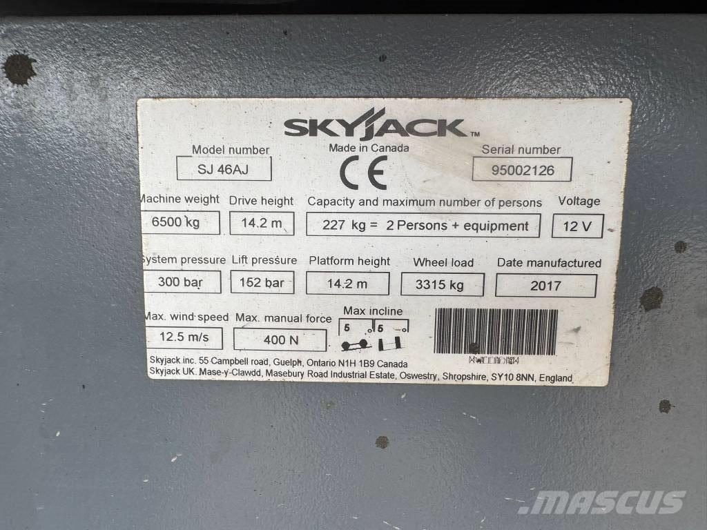 SkyJack SJ 46 AJ Leddede bomlifter