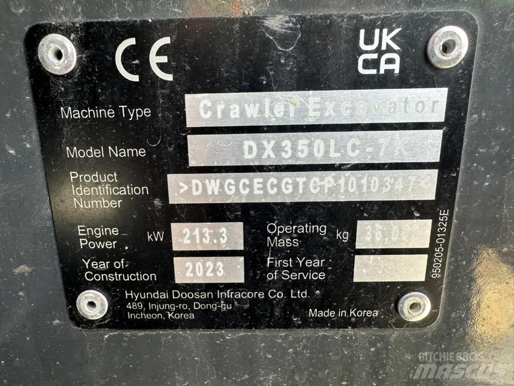 Doosan DX 350 NLC-7 Beltegraver
