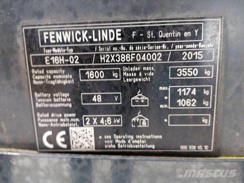 Linde E16H-02 Elektriske trucker