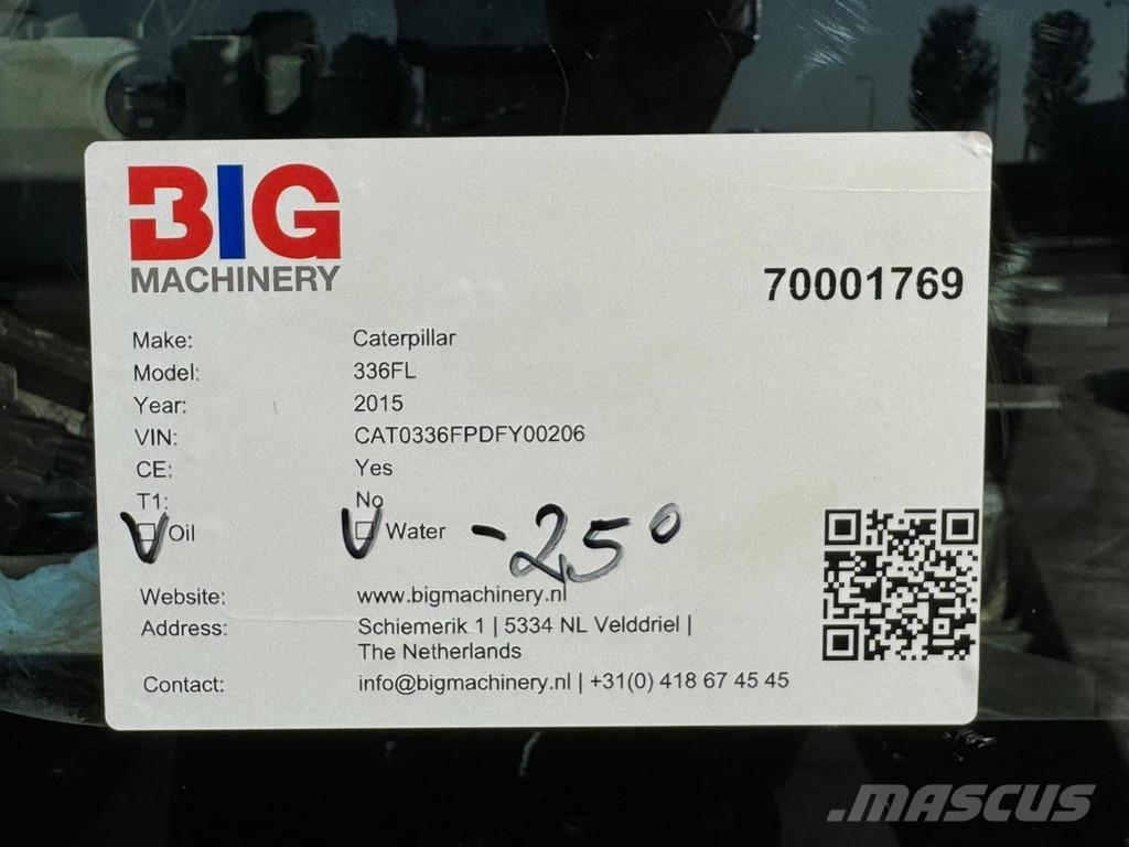 CAT 336FL XE Beltegraver