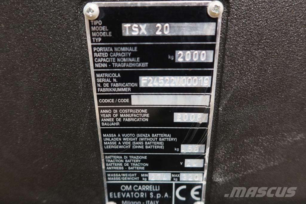  EL-LØFTER TSX 20 Lavtløftende truck