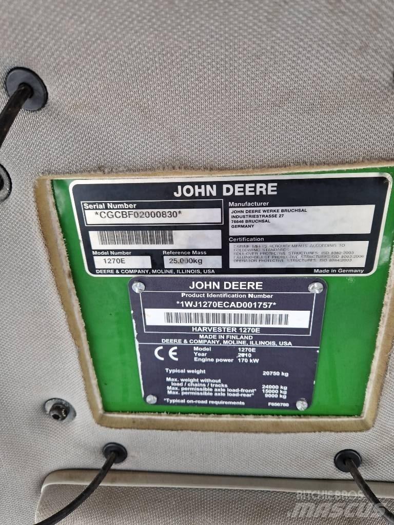 John Deere 1270E Hogstmaskiner