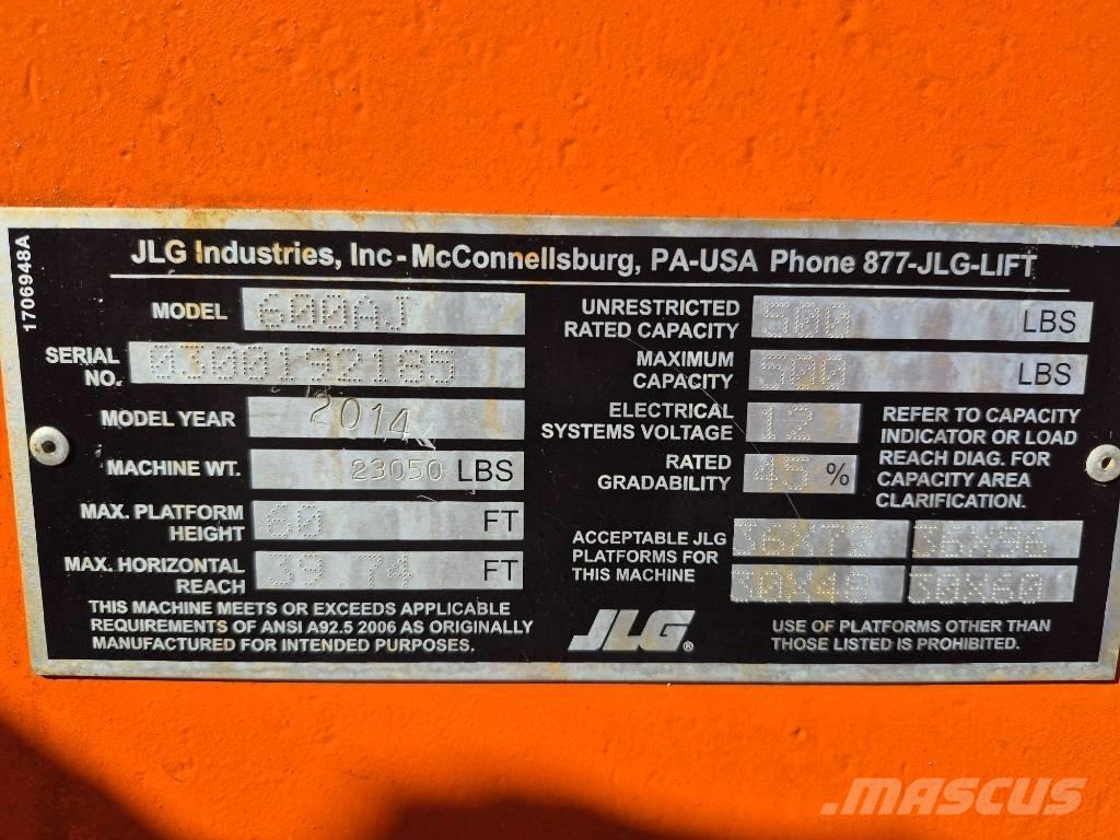 JLG 600 AJ Leddede bomlifter