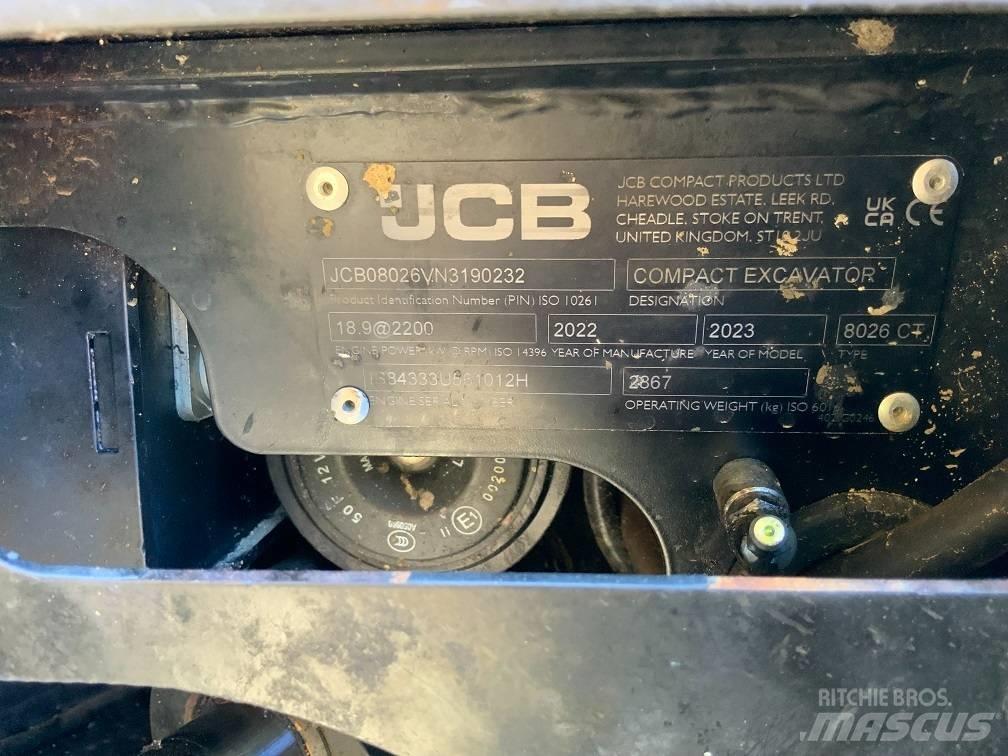 JCB 8026 CTS Minigravere <7t