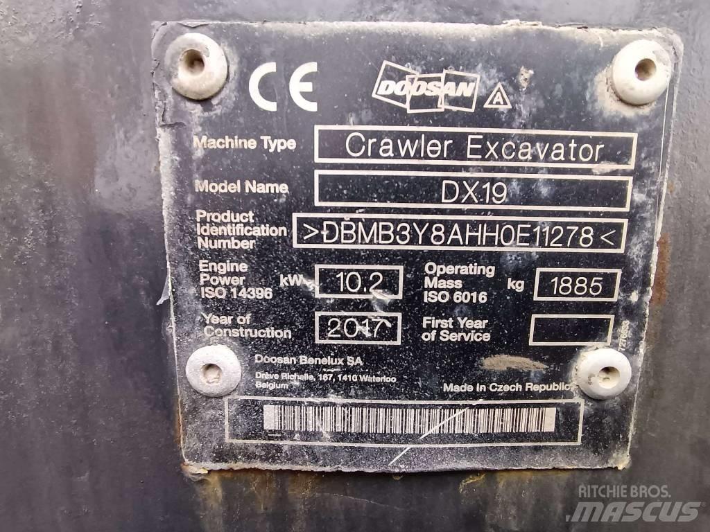 Doosan DX 19 Minigravere <7t