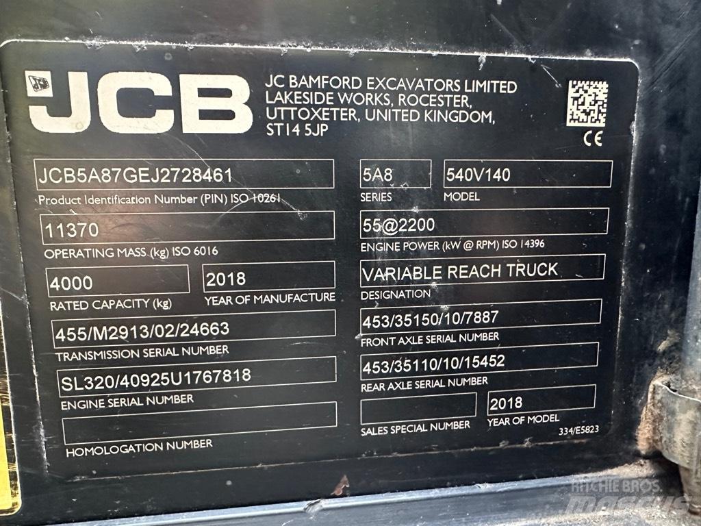 JCB 540-140 Teleskoplastere