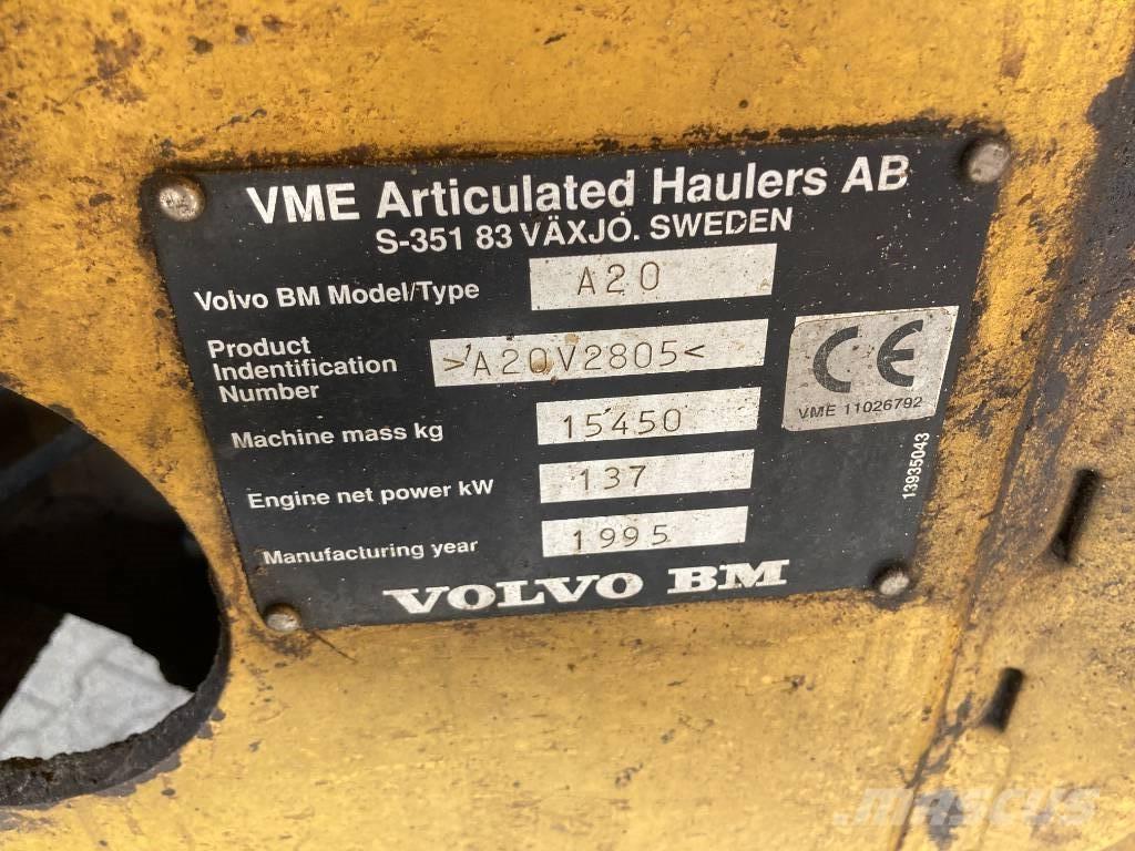 Volvo A 20 6x6 Rammestyrte Dumpere