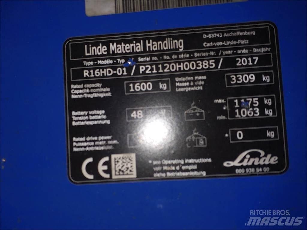 Linde R16HD Skyvemasttruck