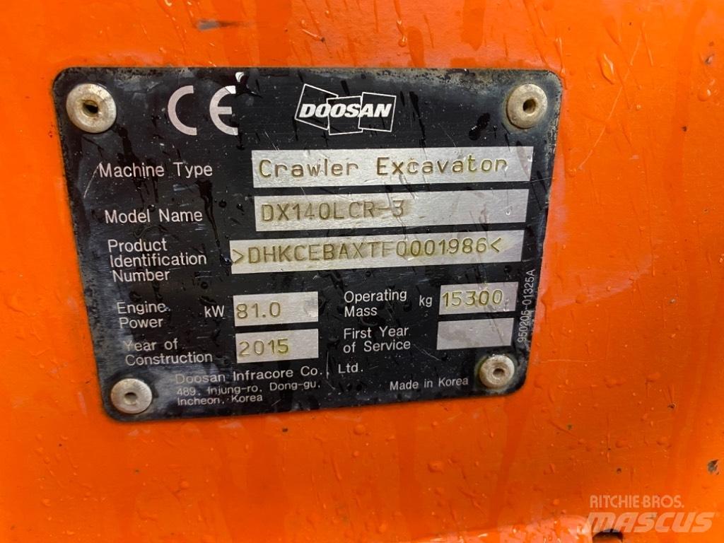 Doosan DX 140 LCR-3 Beltegraver