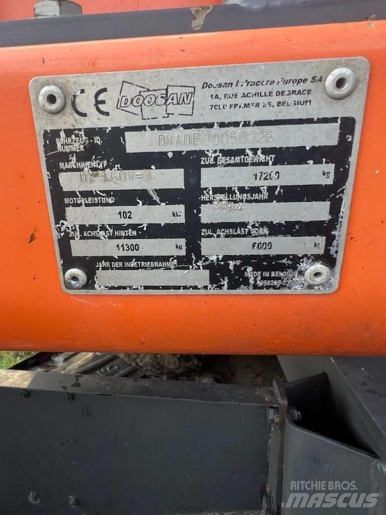 Doosan DX 160 W-3 Hjulgravere