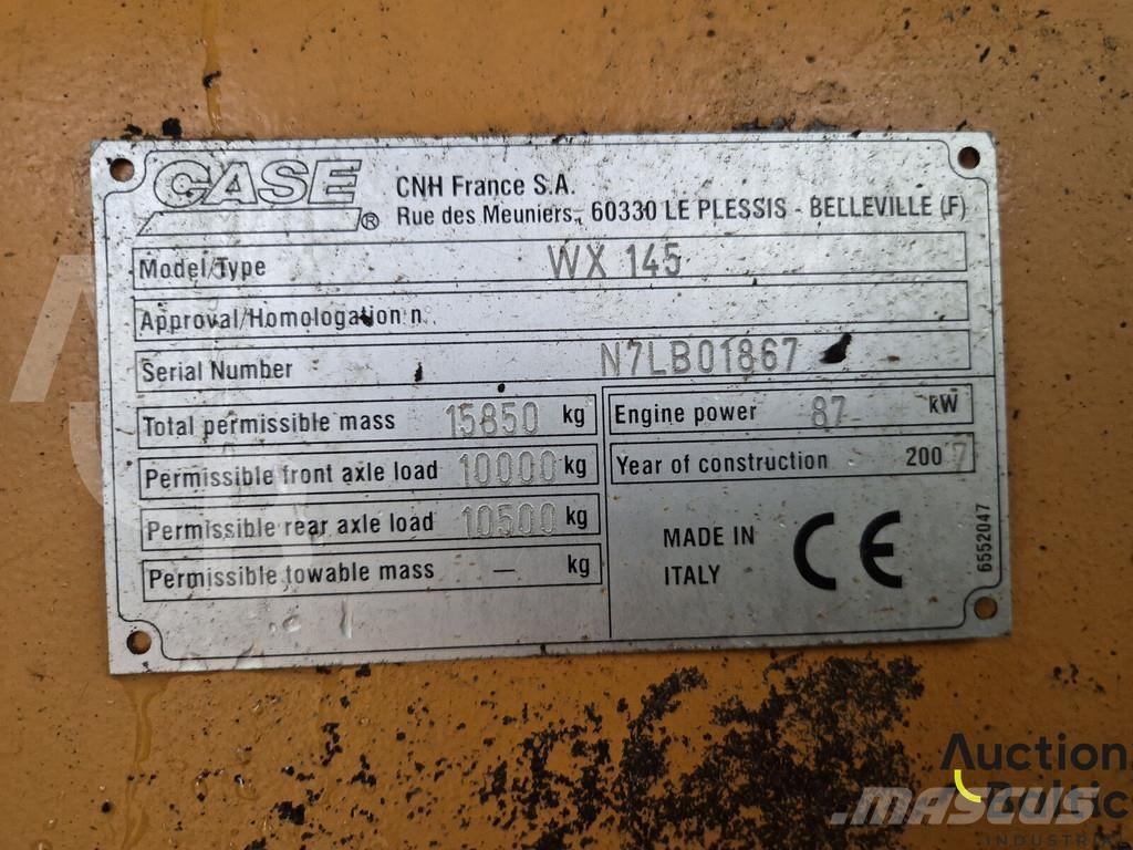 CASE WX 145 Hjulgravere