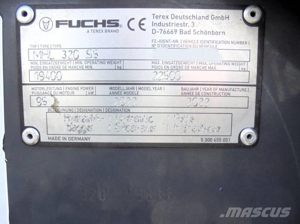 Fuchs MHL 320 Gravemaskiner for avfallshåndtering