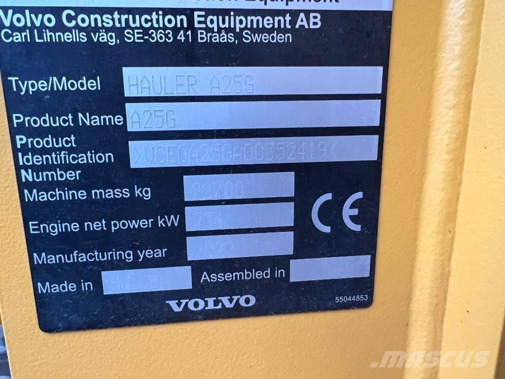 Volvo A25G Rammestyrte Dumpere