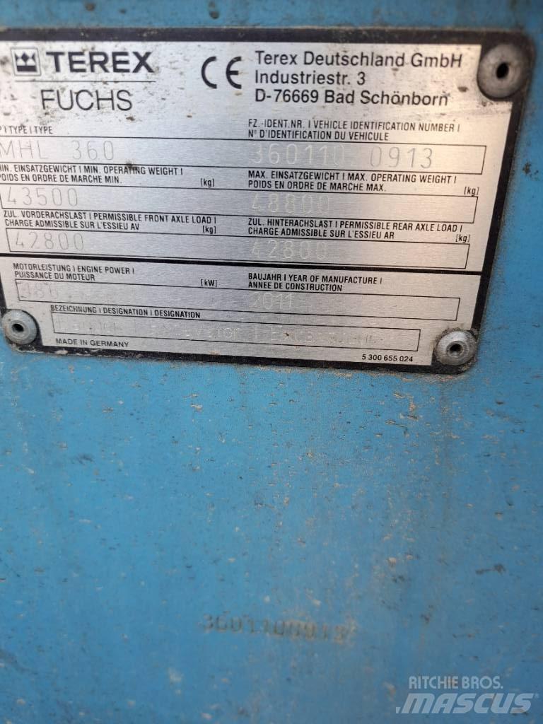 Fuchs MHL360D Gravemaskiner for avfallshåndtering
