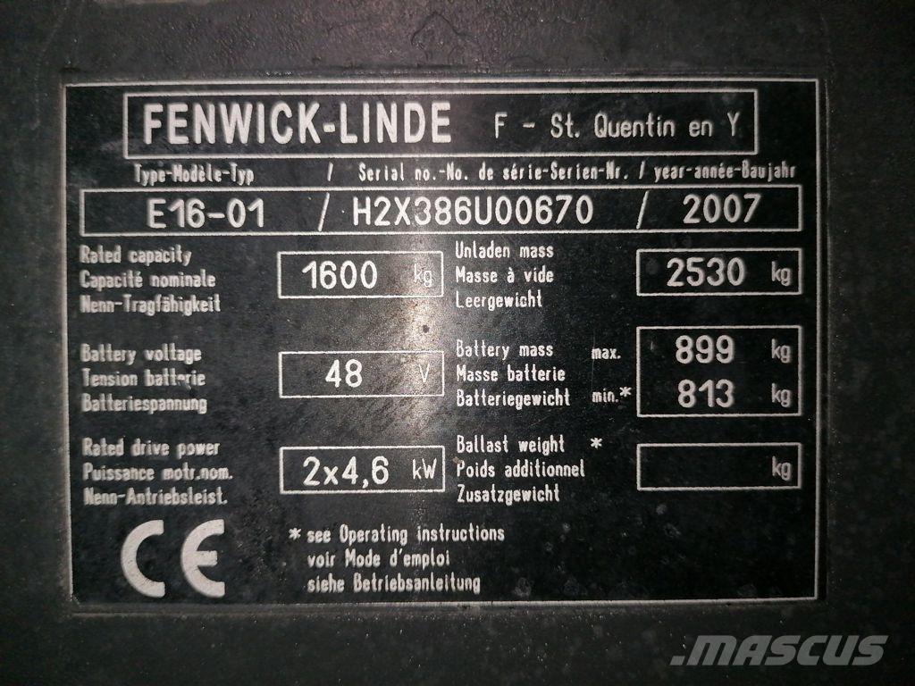 Linde E16-01 Elektriske trucker