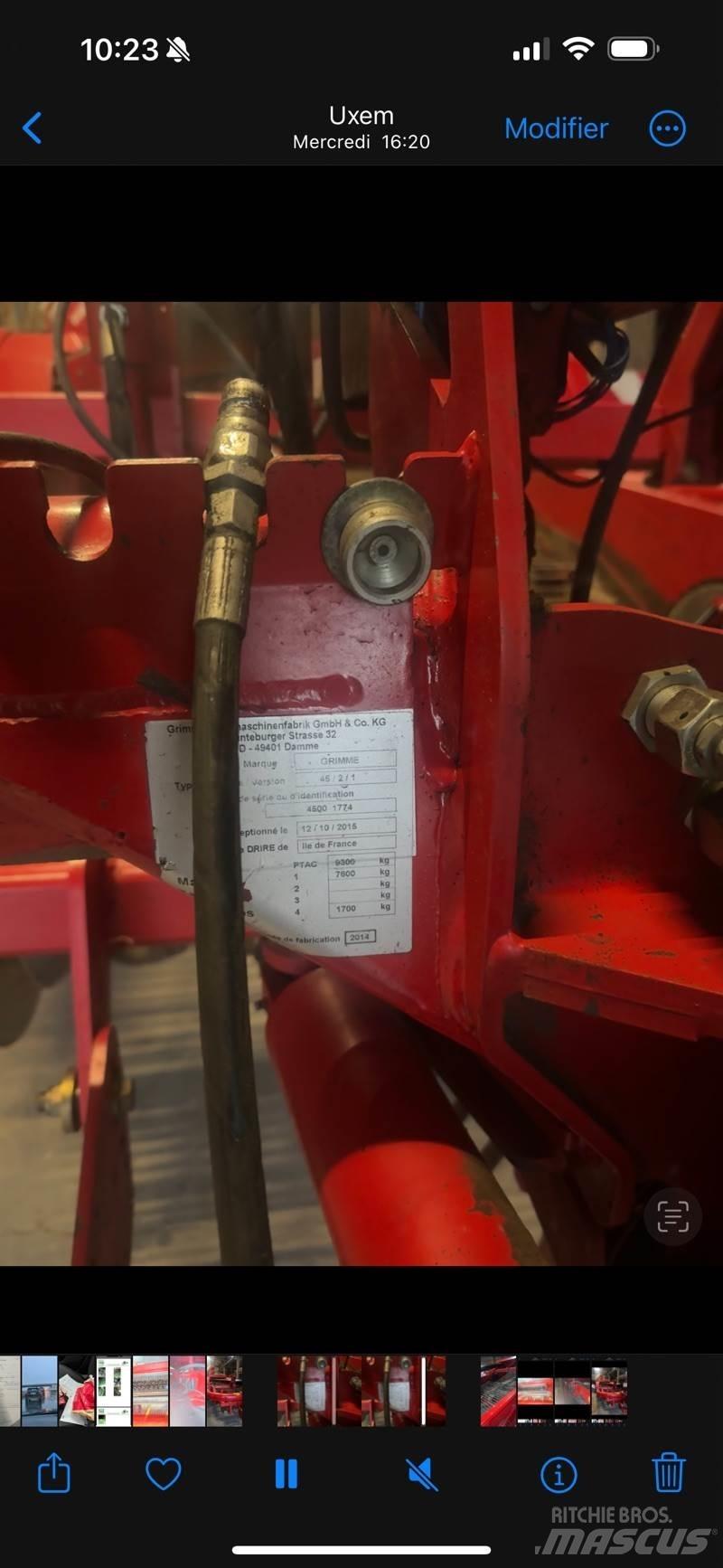 Grimme gt170 Løkopptaker