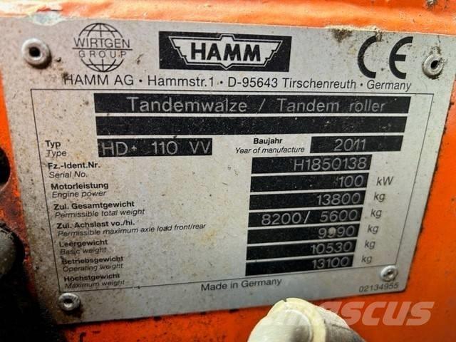 Hamm HD 110 Tandem Valser