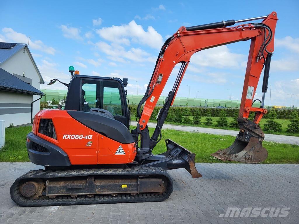 Kubota KX080-40 Minigravere <7t