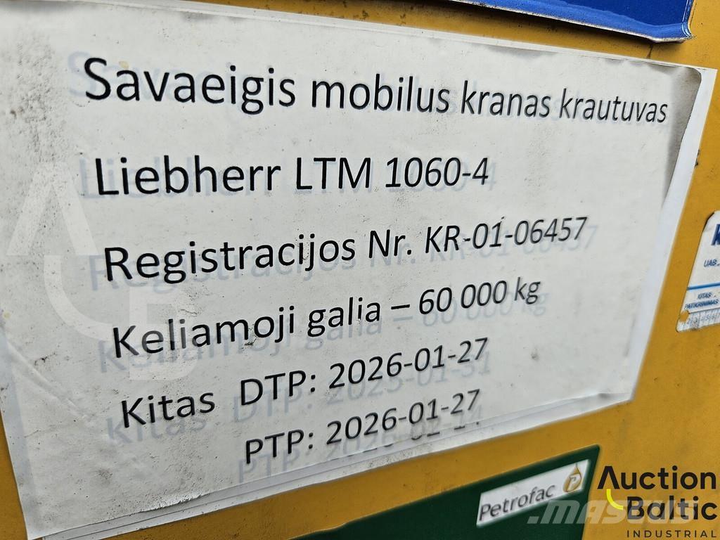 Liebherr LTM 1060 Kranbil