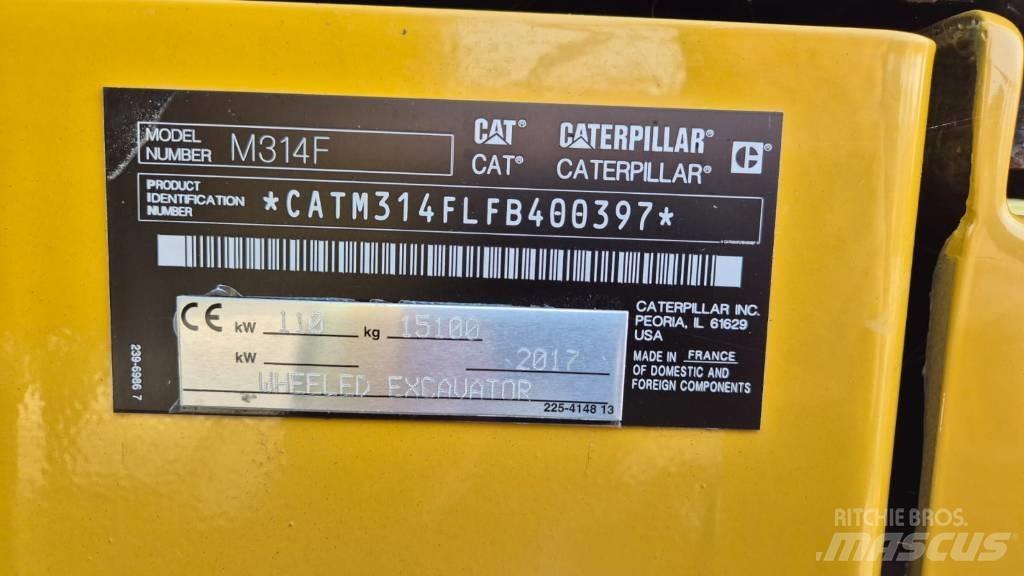 CAT M 314 F Hjulgravere