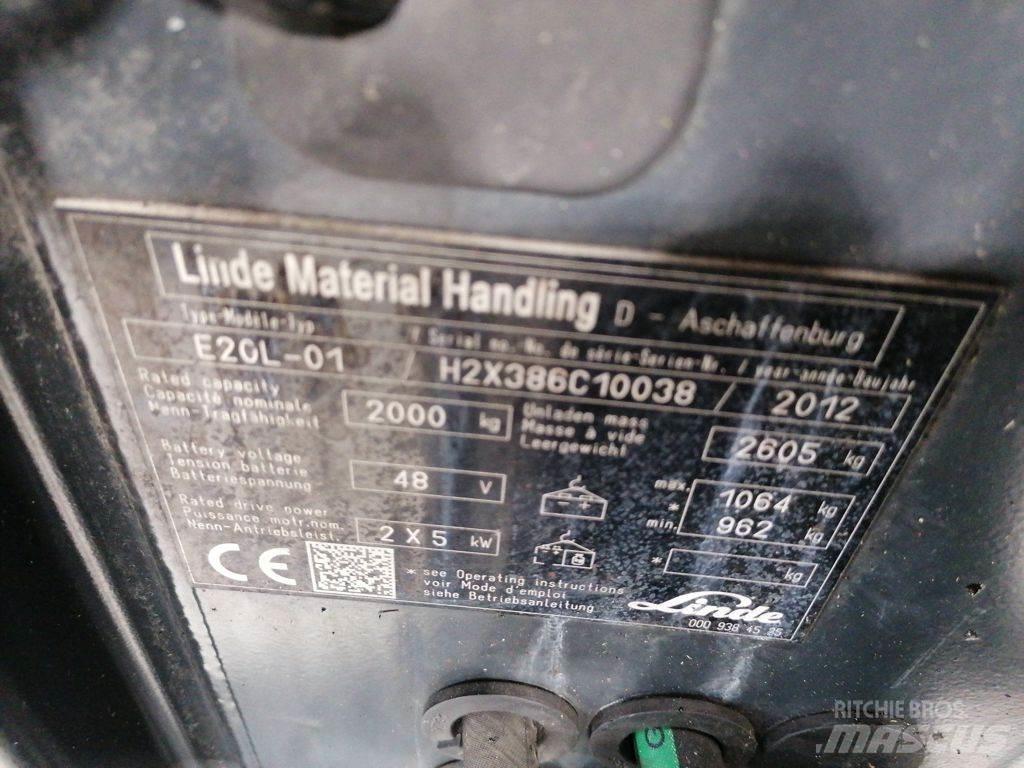 Linde E20L-01 Elektriske trucker