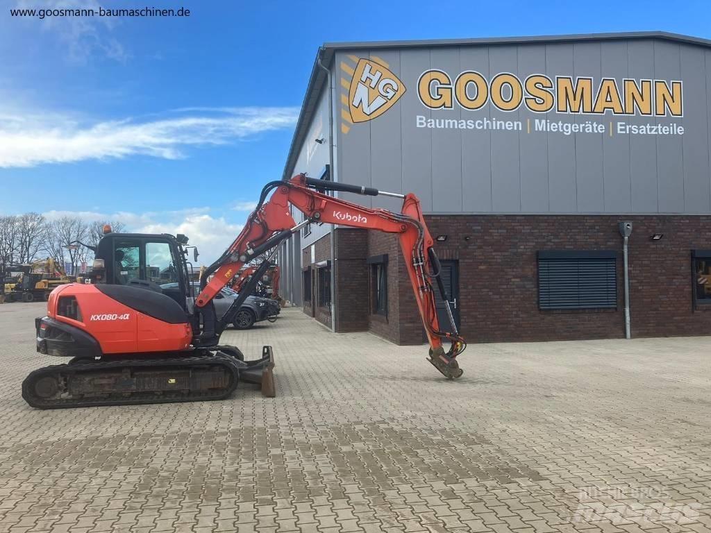Kubota KX080-4a Midigravere 7 - 12t