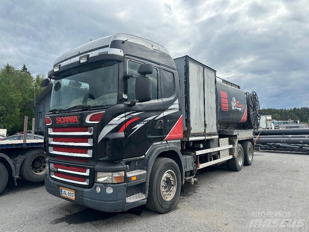 Scania R470 6x2 Slamsugere