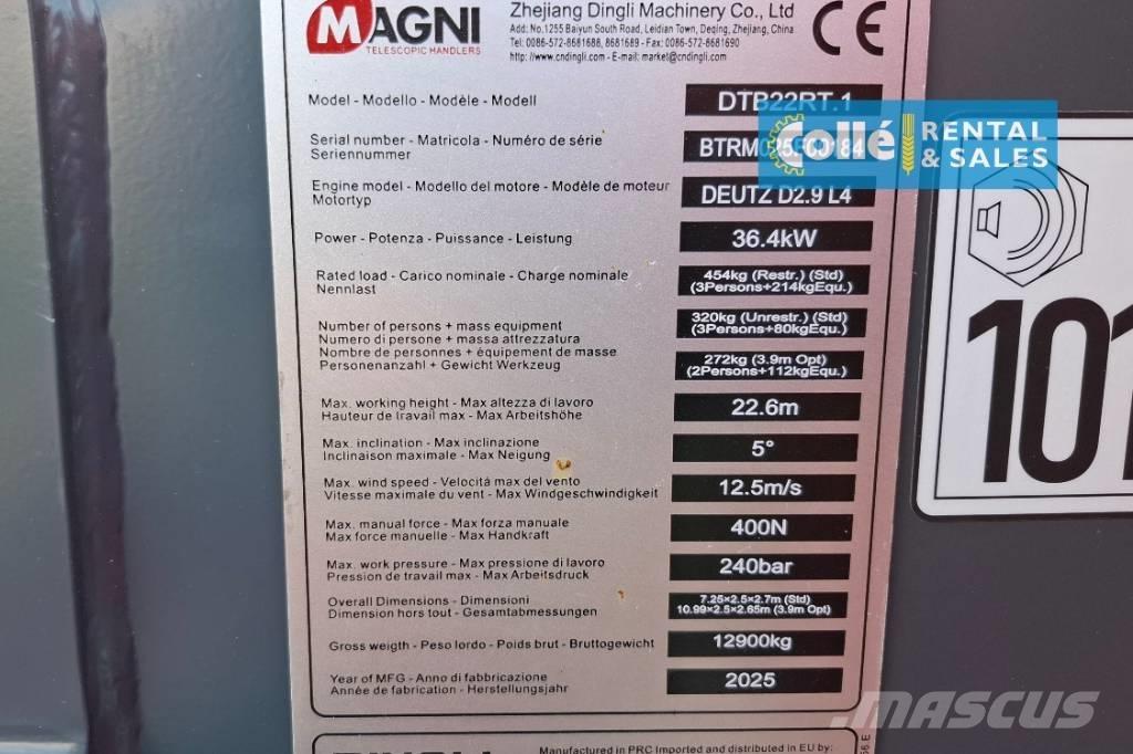 Magni DTB 22 RT | 2025 Teleskop bomlifter