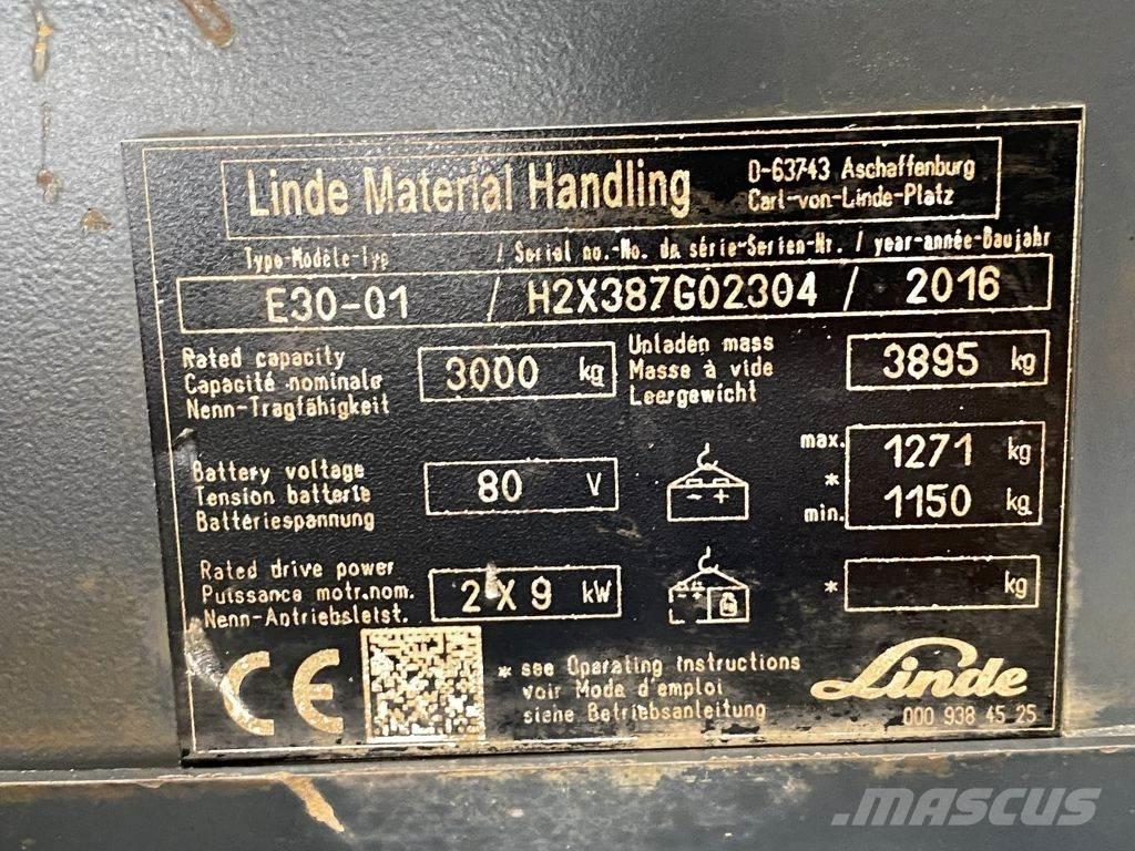 Linde E30-01 Elektriske trucker