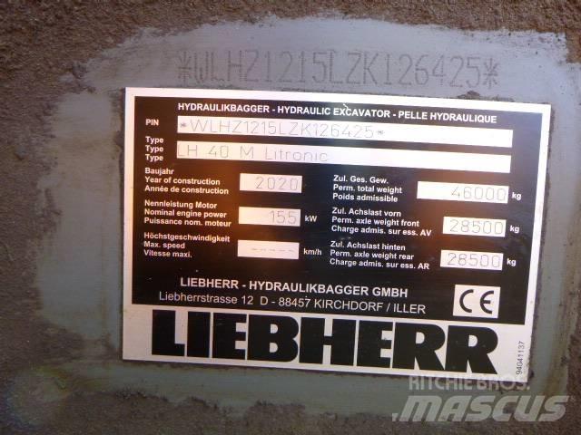 Liebherr LH 40 Gravemaskiner for avfallshåndtering