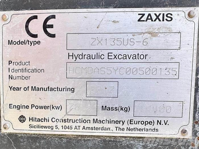 Hitachi ZX135US-6 Spesialtilpassede gravemaskiner