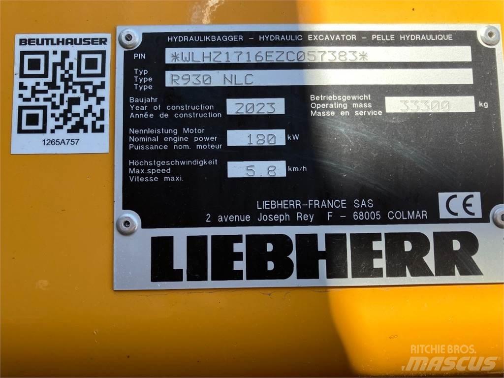 Liebherr R930 Beltegraver