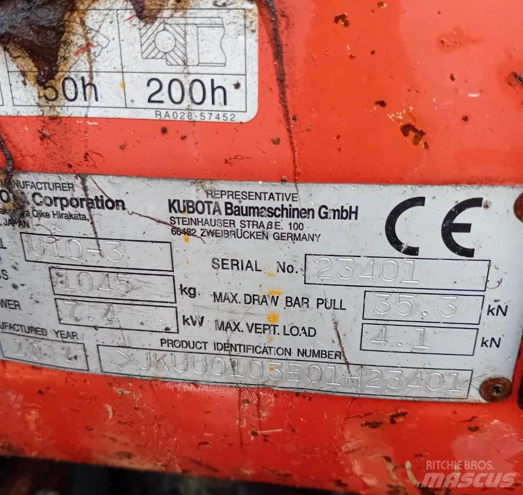 Kubota U 10-3 Minigravere <7t