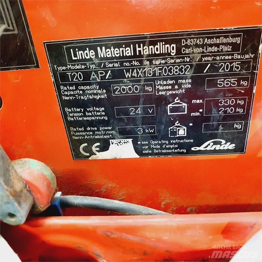 Linde T20AP kurz Lavtløftende truck