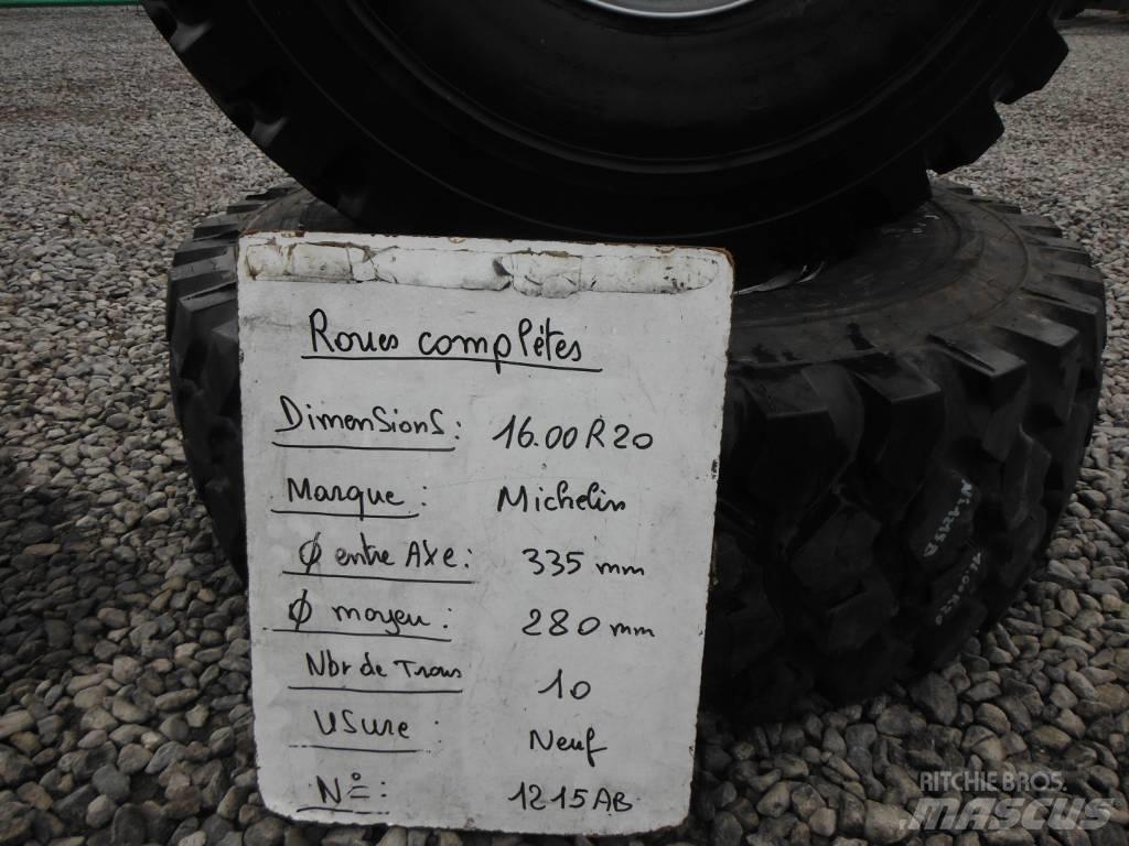 Michelin 16.00R20 Dekk, hjul og felger