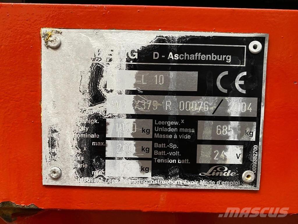 Linde L10 Ledestablere