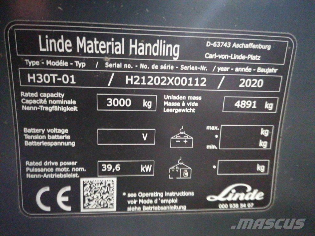 Linde H30T-01 Propan trucker