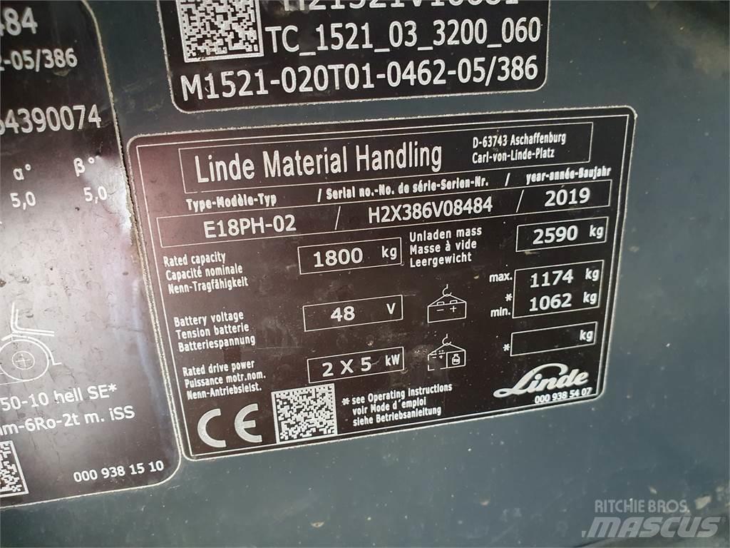 Linde E18PH Elektriske trucker
