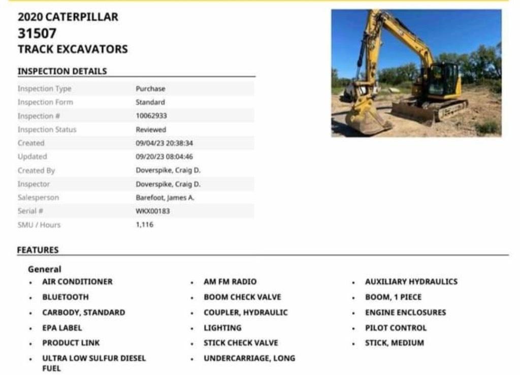 CAT 315 Beltegraver