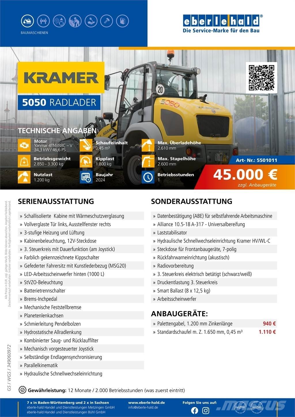 Kramer 5050 Hjullastere