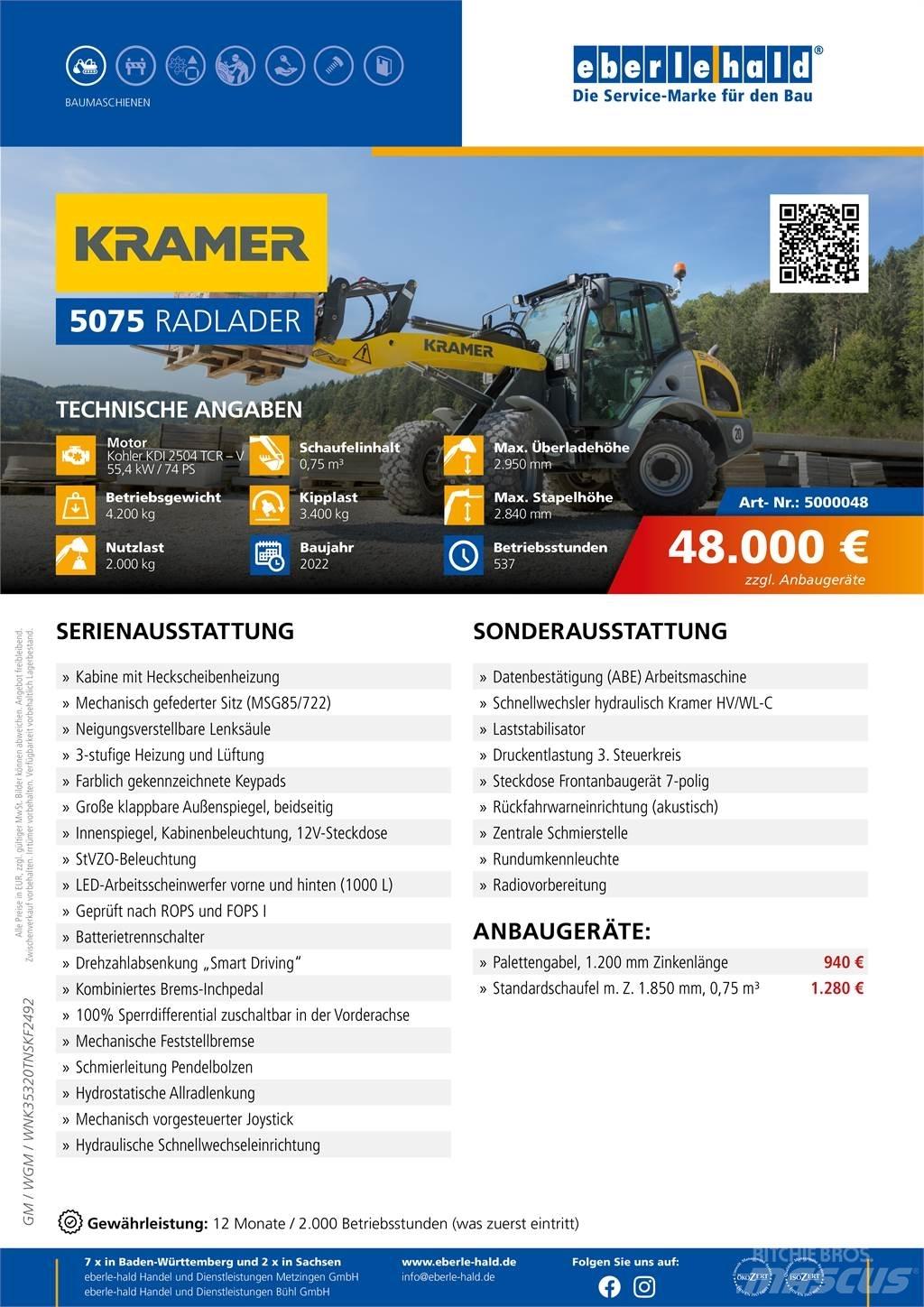 Kramer 5075 Hjullastere