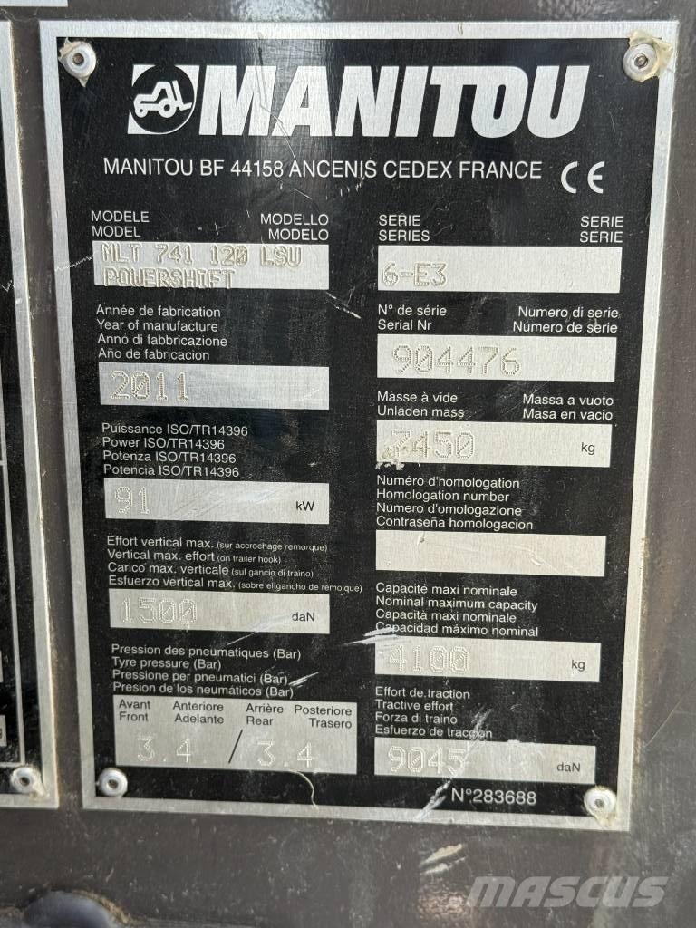 Manitou MLT 741-120 Teleskoplastere