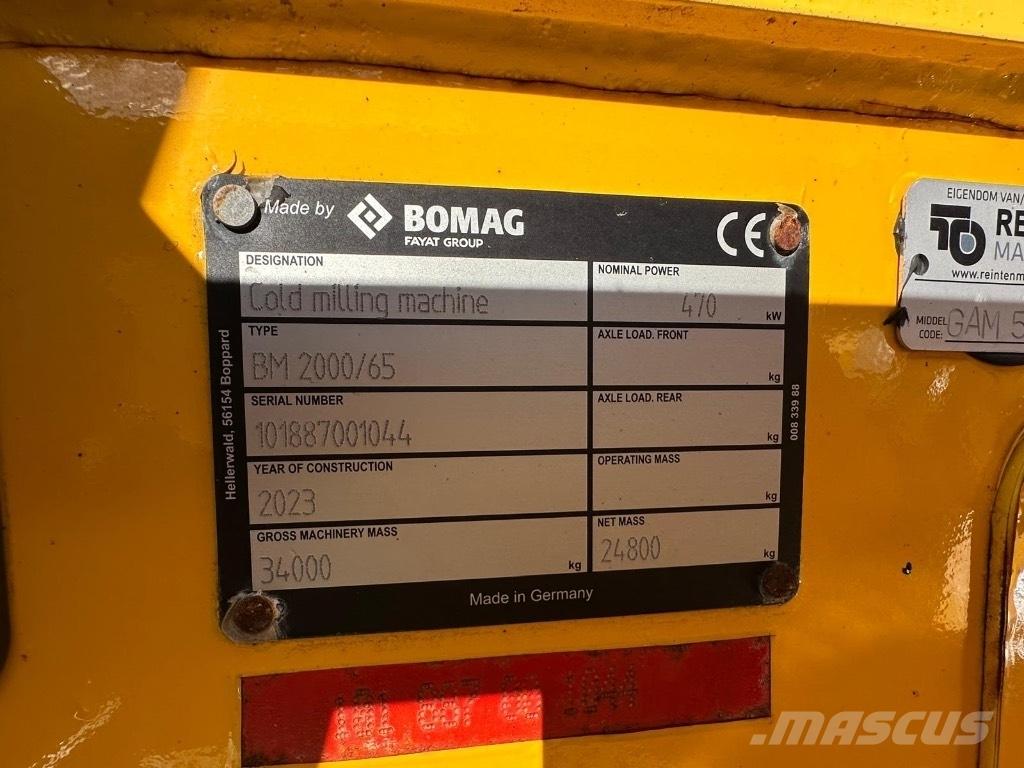 Bomag BM 2000/65 Asfalt-kaldfresere
