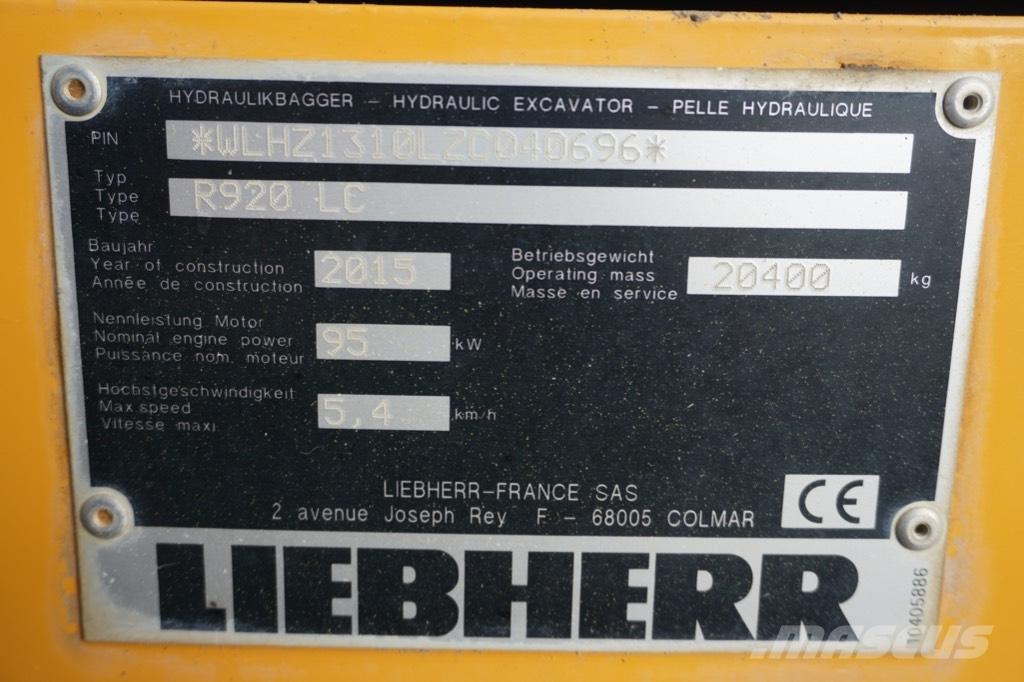 Liebherr R 920 LC Beltegraver