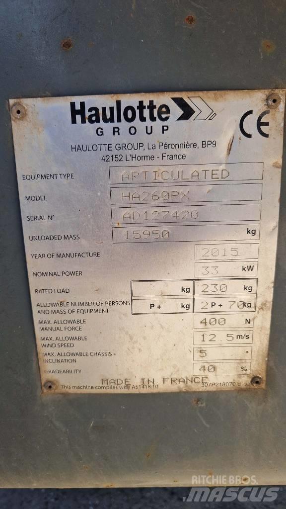 Haulotte HA 260 PX Leddede bomlifter