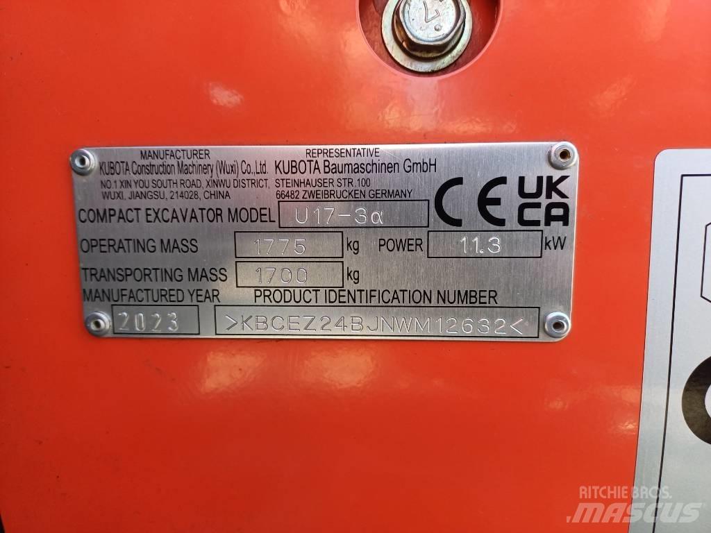 Kubota U 17-3 Minigravere <7t