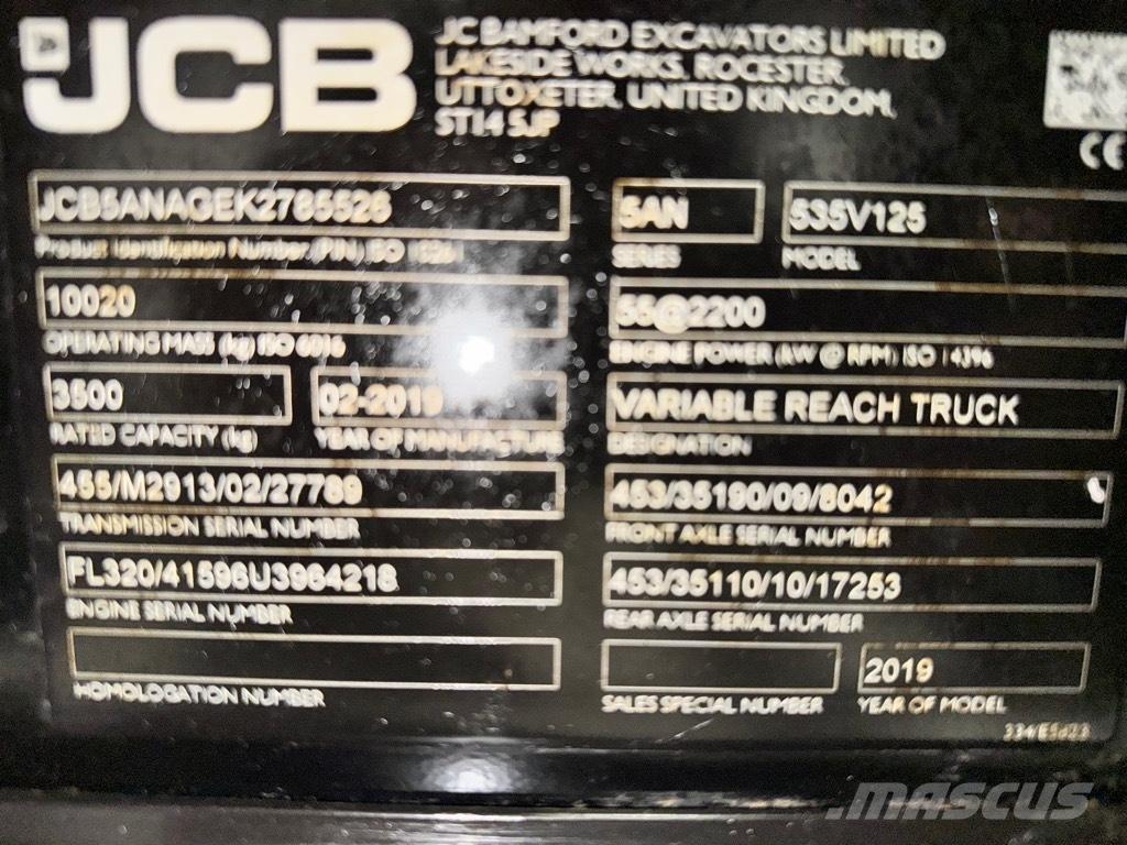 JCB 535-125 Hiviz Teleskoplastere