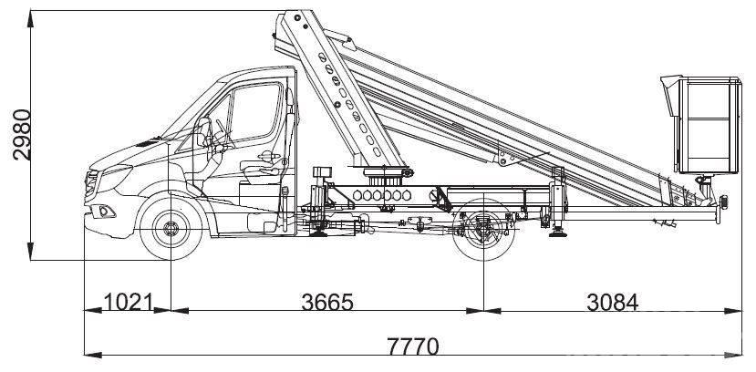 Ruthmann Ecoline 230 Bilmontert lift