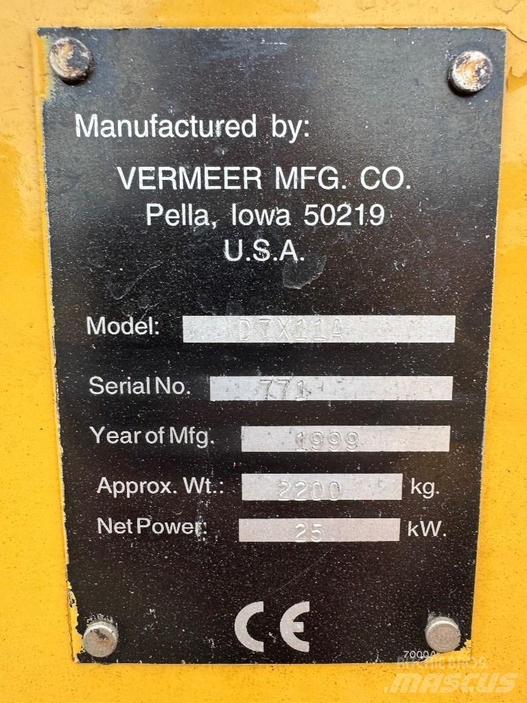Vermeer D7X11A Horisontal borerigg utstyr